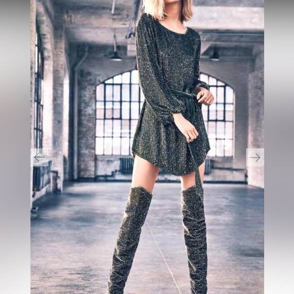 Retrofete Grace Green Sequin Dress Size XS - Picture 13 of 13